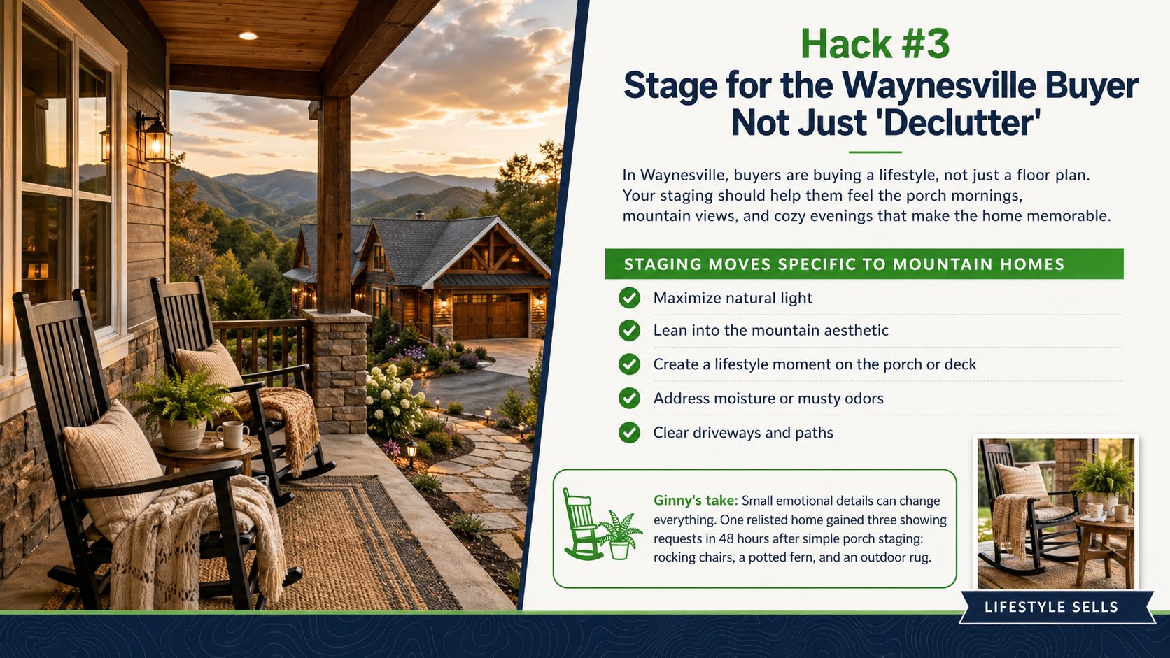 Hack no. 3 Stage for the Waynesville Buyer Not just Declutter