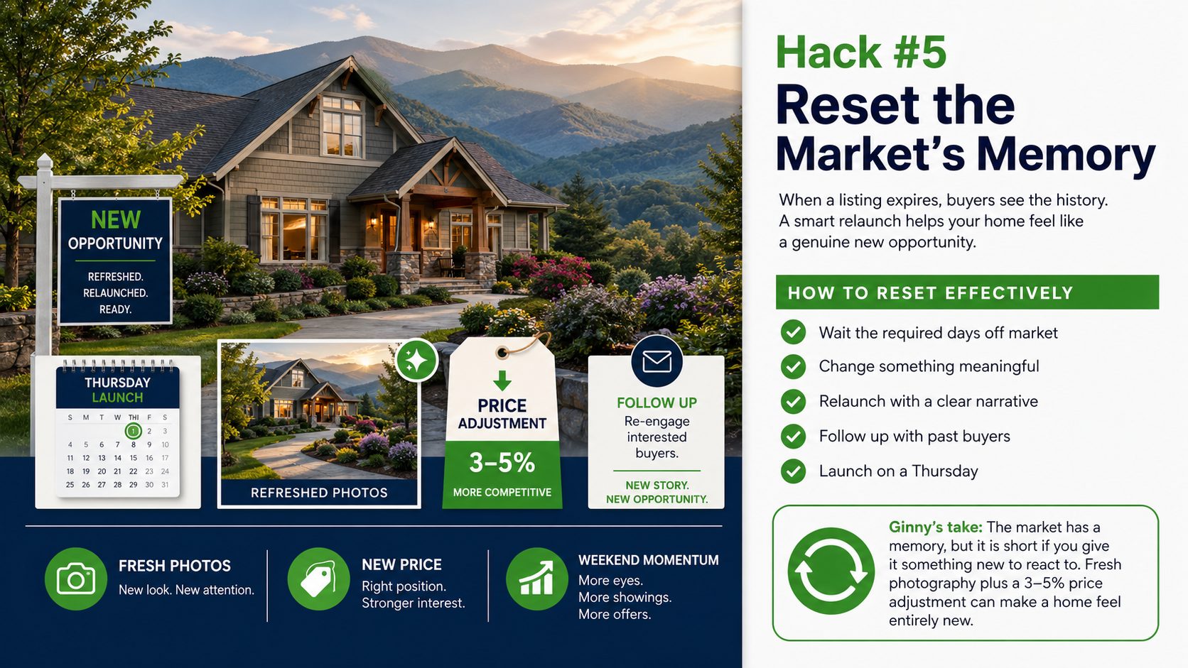 Hack no.5 Reset the Market's Memory