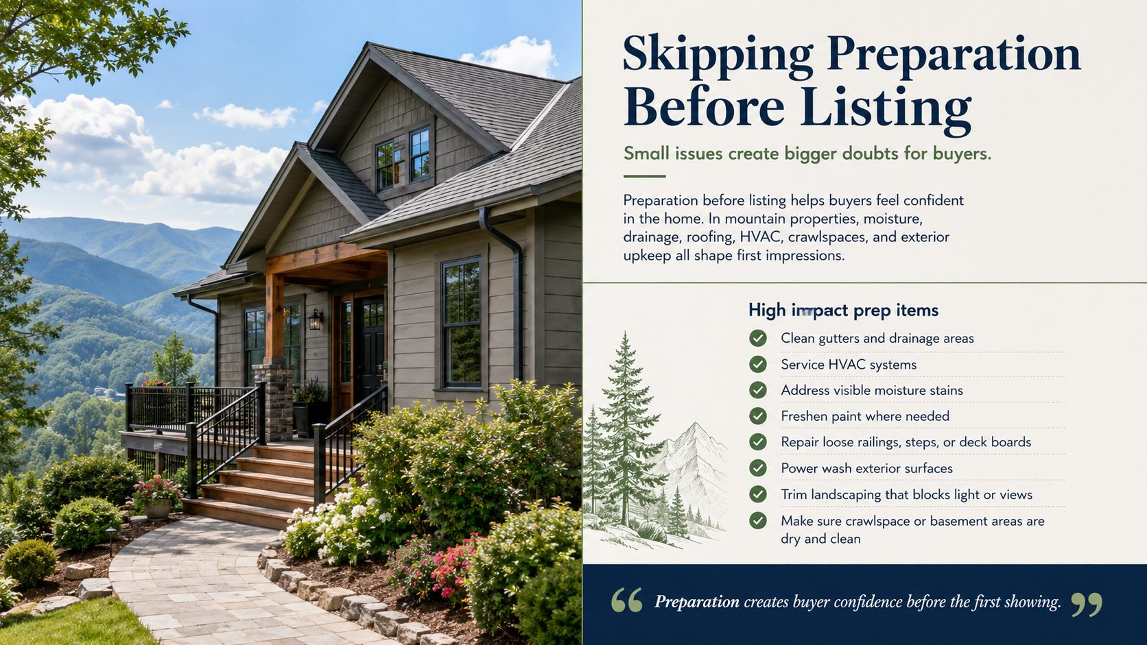 Skipping Preparation Before Listing