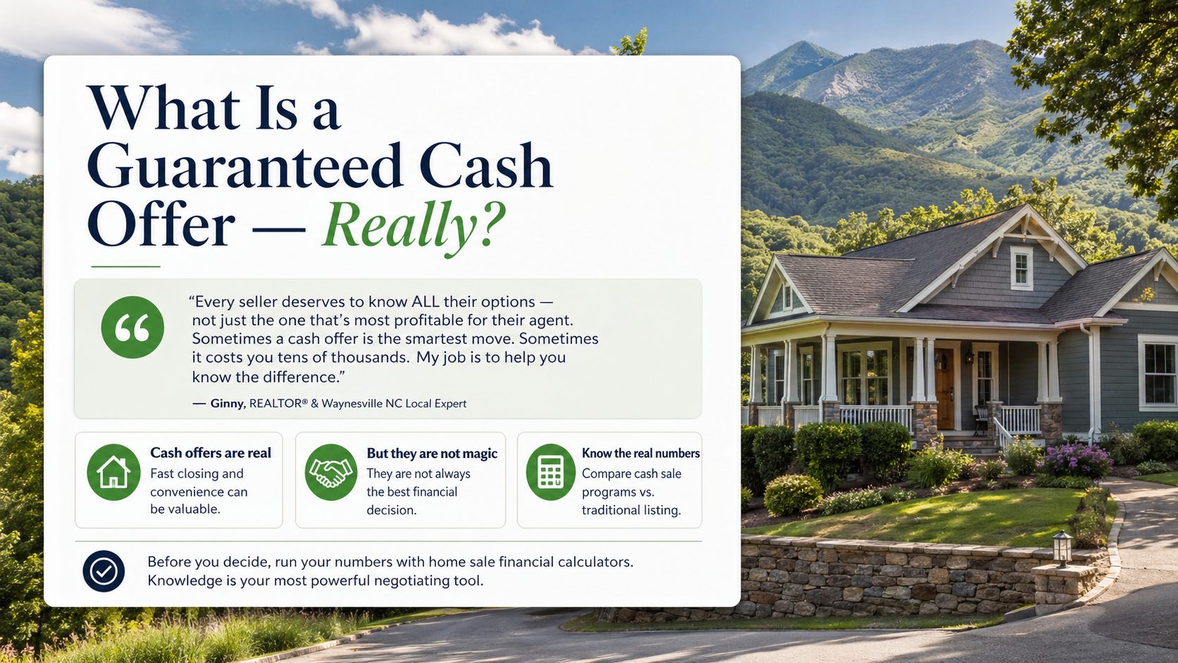 What is a Guaranteed Cash Offer